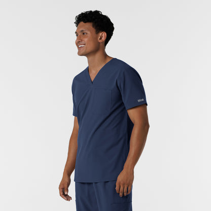 NURTUR 6380 Men's V-Neck Scrub Top Navy