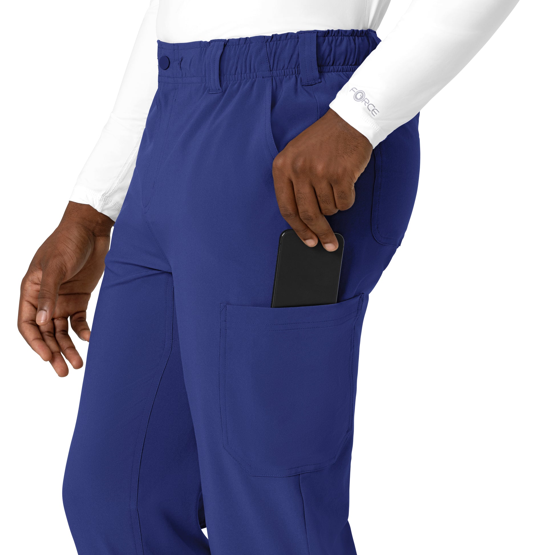 Force Cross-Flex C56410 Men's Straight Leg Scrub Pants Galaxy Blue