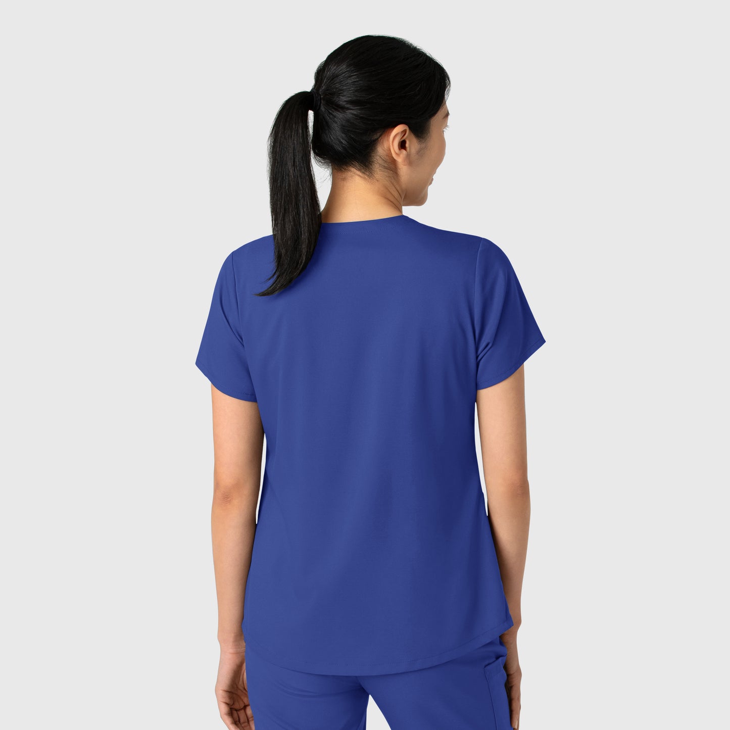 Boundless 6251 Women's 2-Pocket V-Neck Scrub Top Galaxy Blue