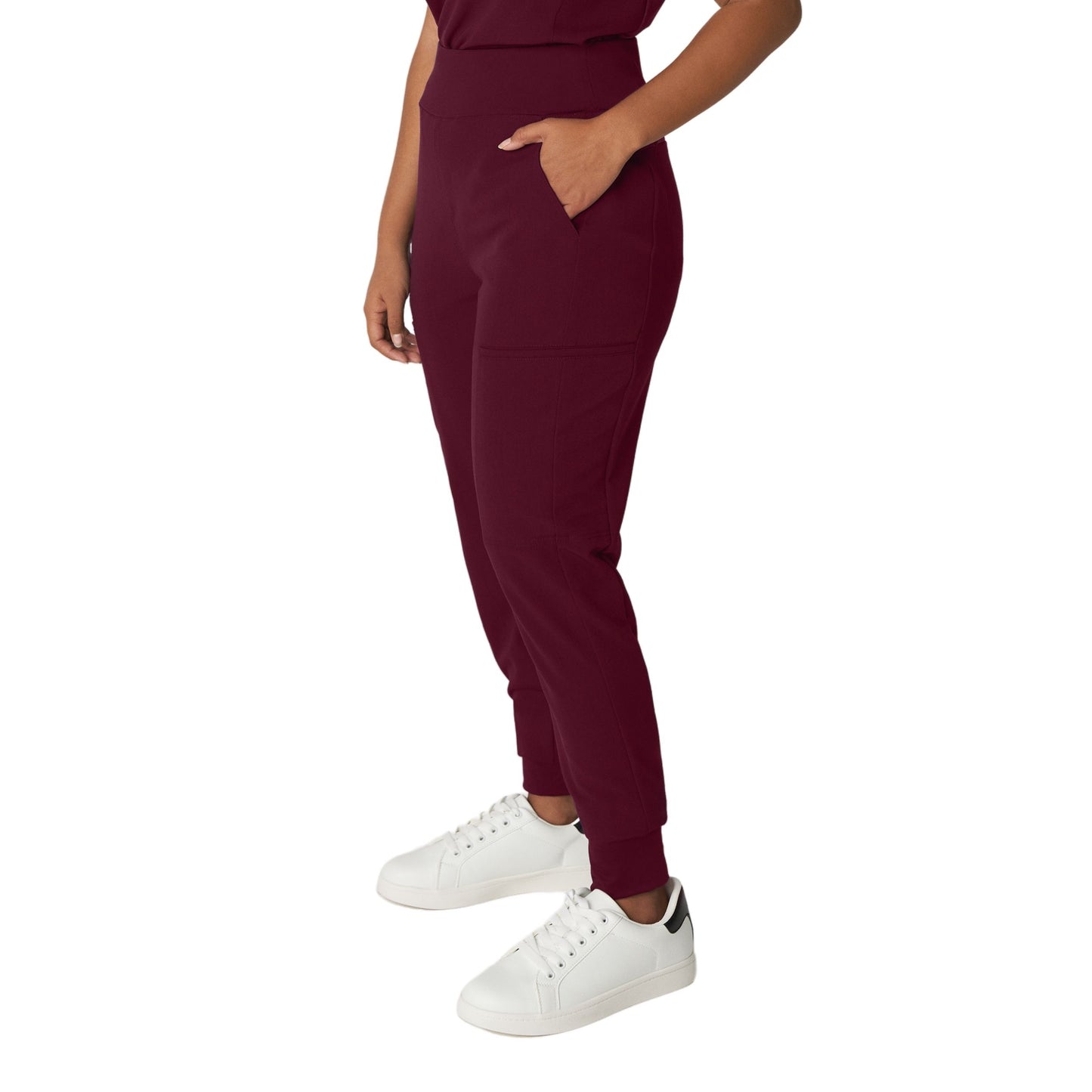 V-Tess WB410 Women's Jogger Scrub Pants Wine Image