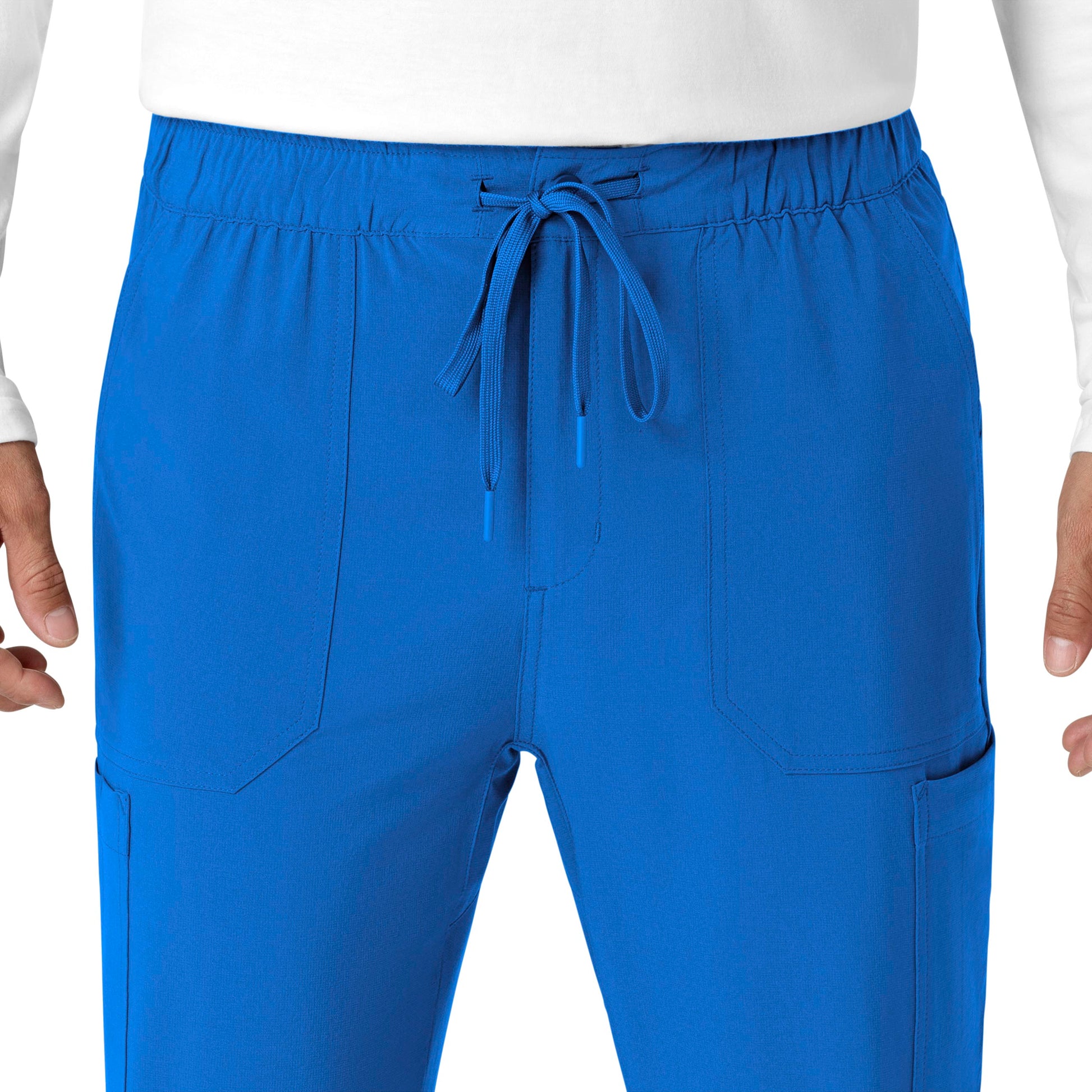 Force Cross-Flex C56310 Men's Jogger Scrub Pants Royal Model Image Left Side | Carhartt