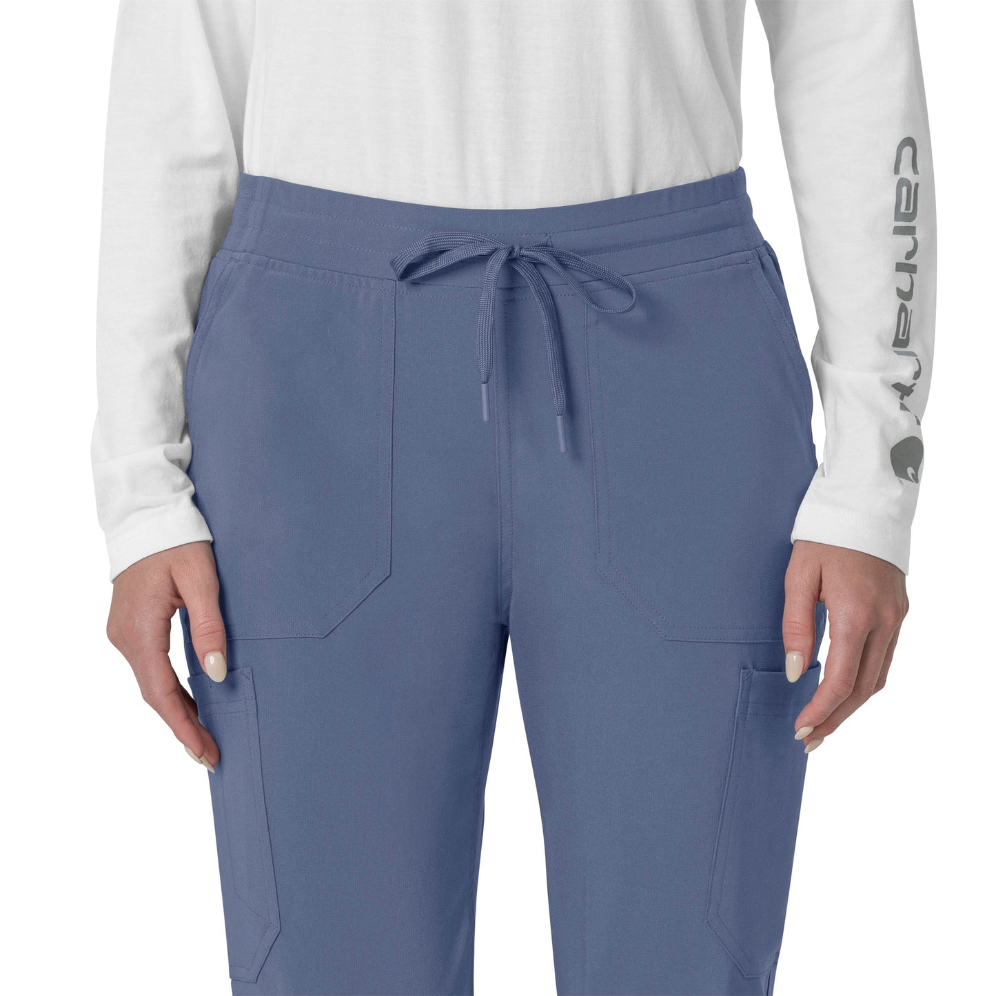 Force Cross-Flex C53110 Cargo Jogger Scrub Pants Riverside Model Image Left Side | Carhartt