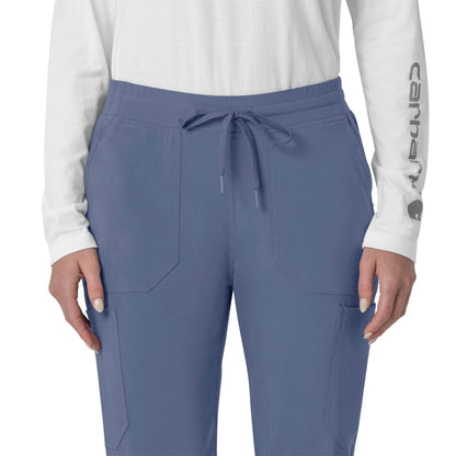 Force Cross-Flex C53110 Cargo Jogger Scrub Pants Riverside Model Image Left Side | Carhartt