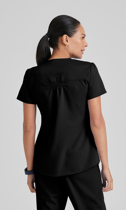 Grey's Anatomy 71166 Aubrey Scrub Top Black