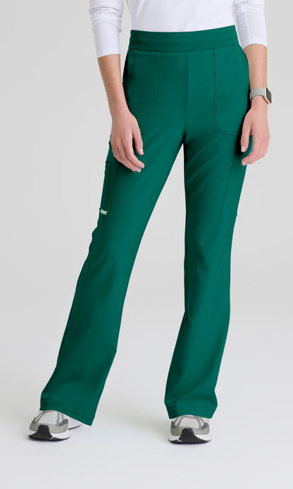 Grey's Anatomy Evolve GSSP729 Sky Pant Hunter Green - front