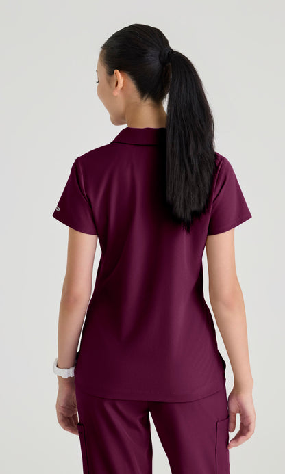Skechers SKT302 Women's Honor Top in Wine by Barco Model Image Back