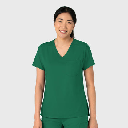 Boundless 6151 Tuck-In Scrub Top Hunter Model Image Right Side | Wink