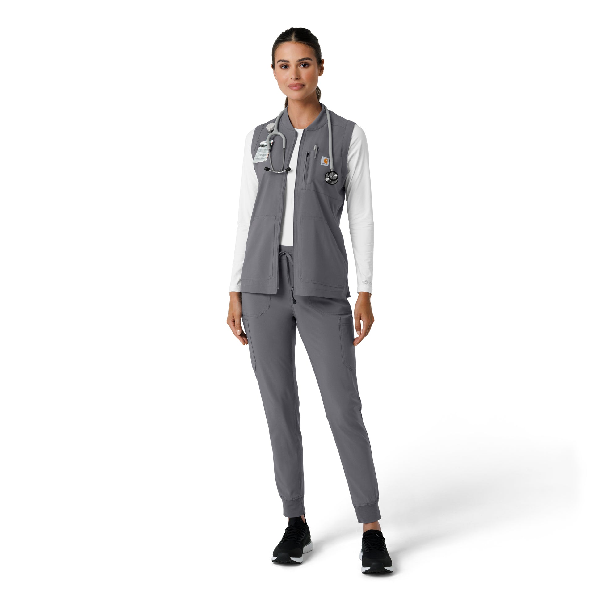 Force Cross-Flex C82510 Women's Lightweight Scrub Vest Pewter