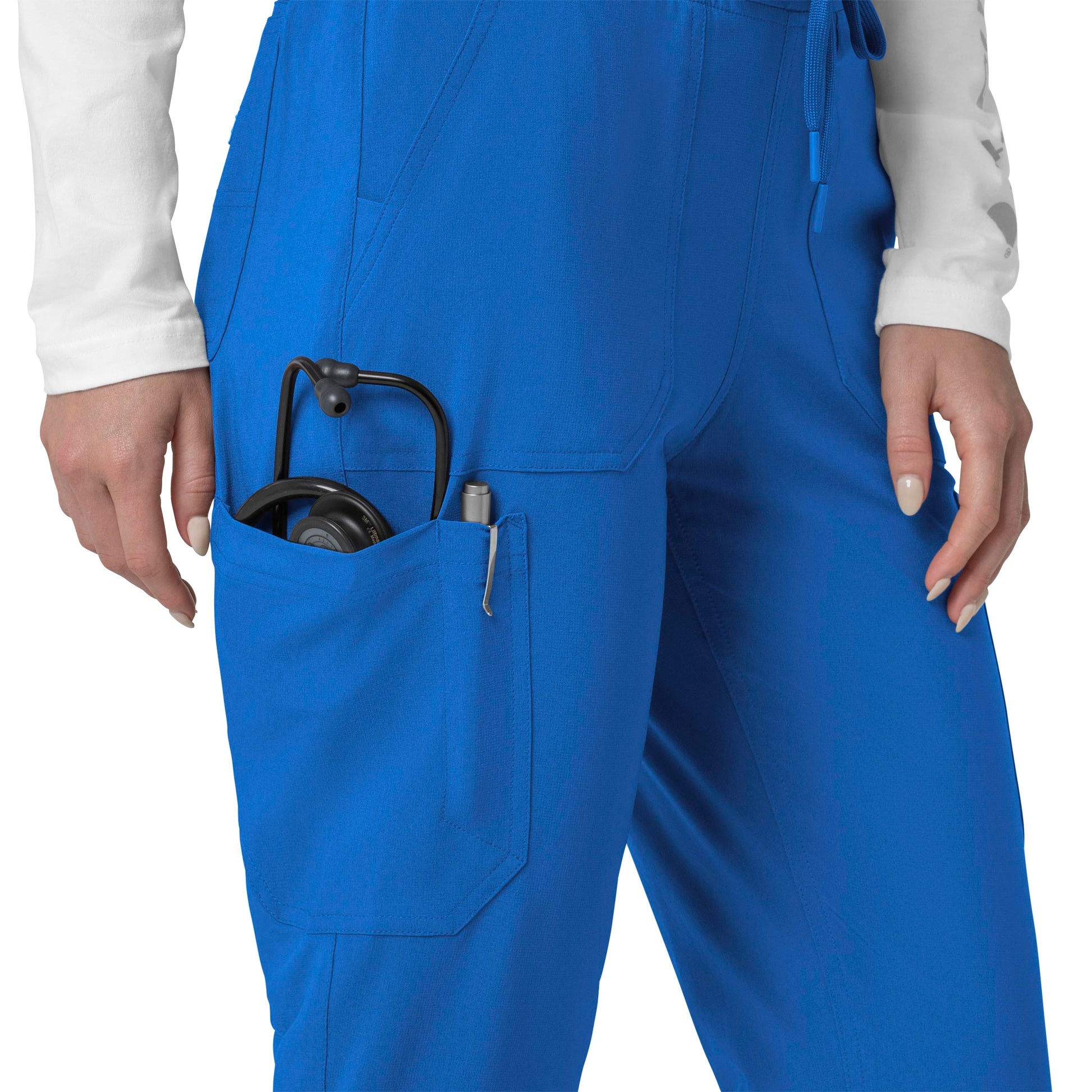 Force Cross-Flex C53110 Cargo Jogger Scrub Pants Royal Model Image Alternate | Carhartt