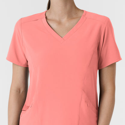 RENEW 6134 Women's V-Neck Scrub Top Paradise Pink