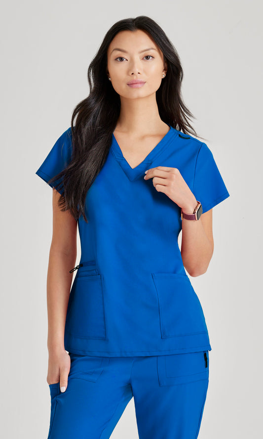 Barco Unify BUT167 Purpose Scrub Top New Royal