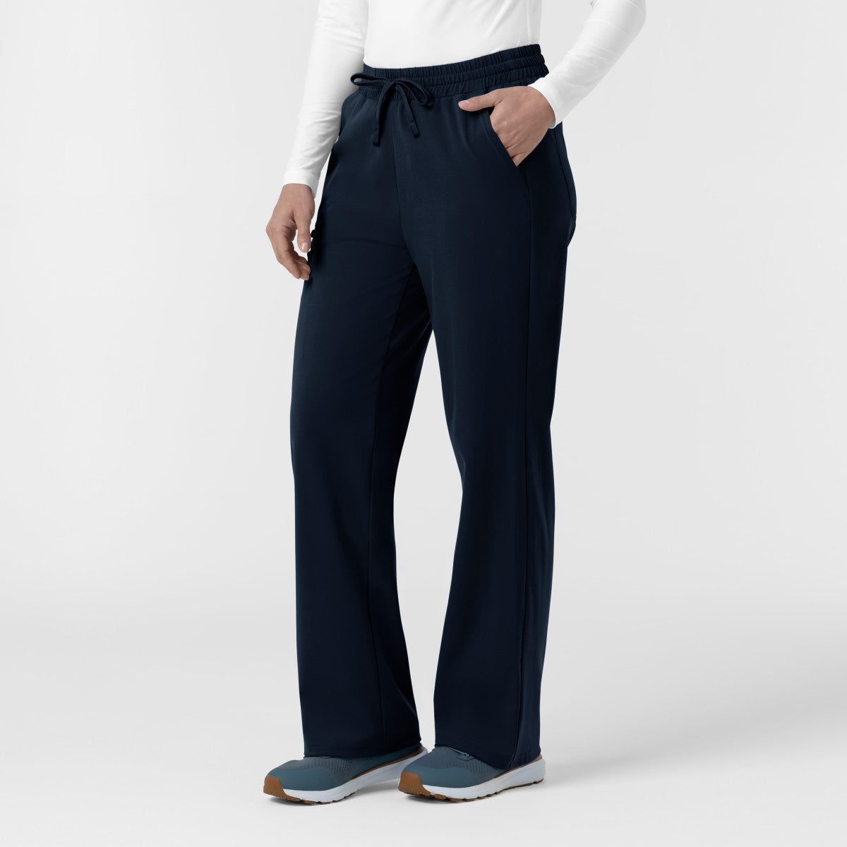 Force Cross-Flex Knit C53190 Women's Boot Cut Scrub Pants Navy