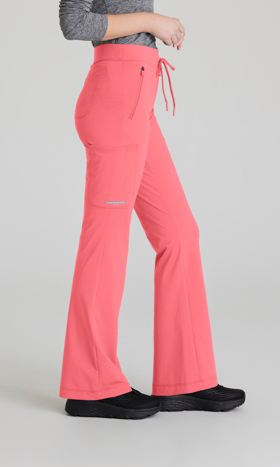 Skechers Slip-ins SKP656 Glide Knit Flare Pant Punch Pink - side