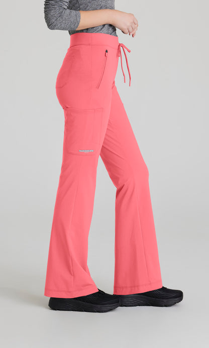 Skechers Slip-ins SKP656 Glide Knit Flare Pant Punch Pink - side
