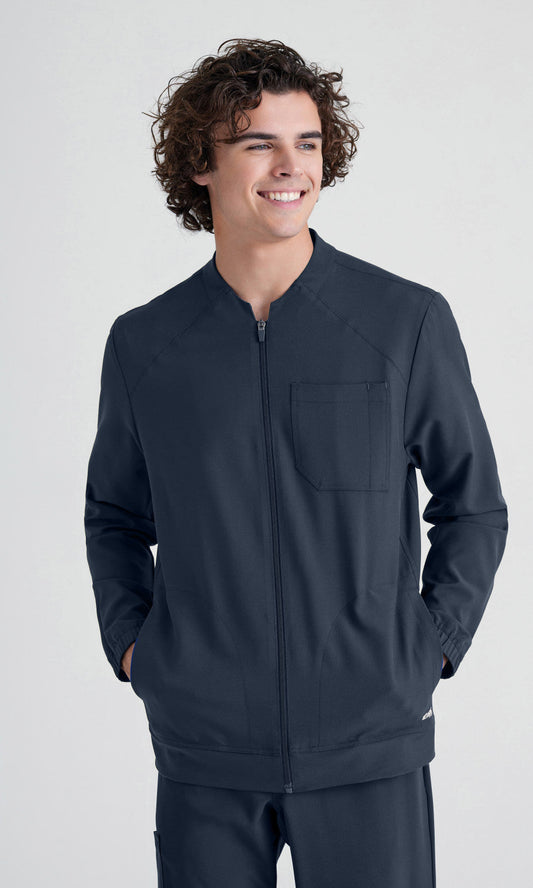Cleveland Clinic Grey's Anatomy Evolve GSSW887 Cycle Scrub Jacket Steel