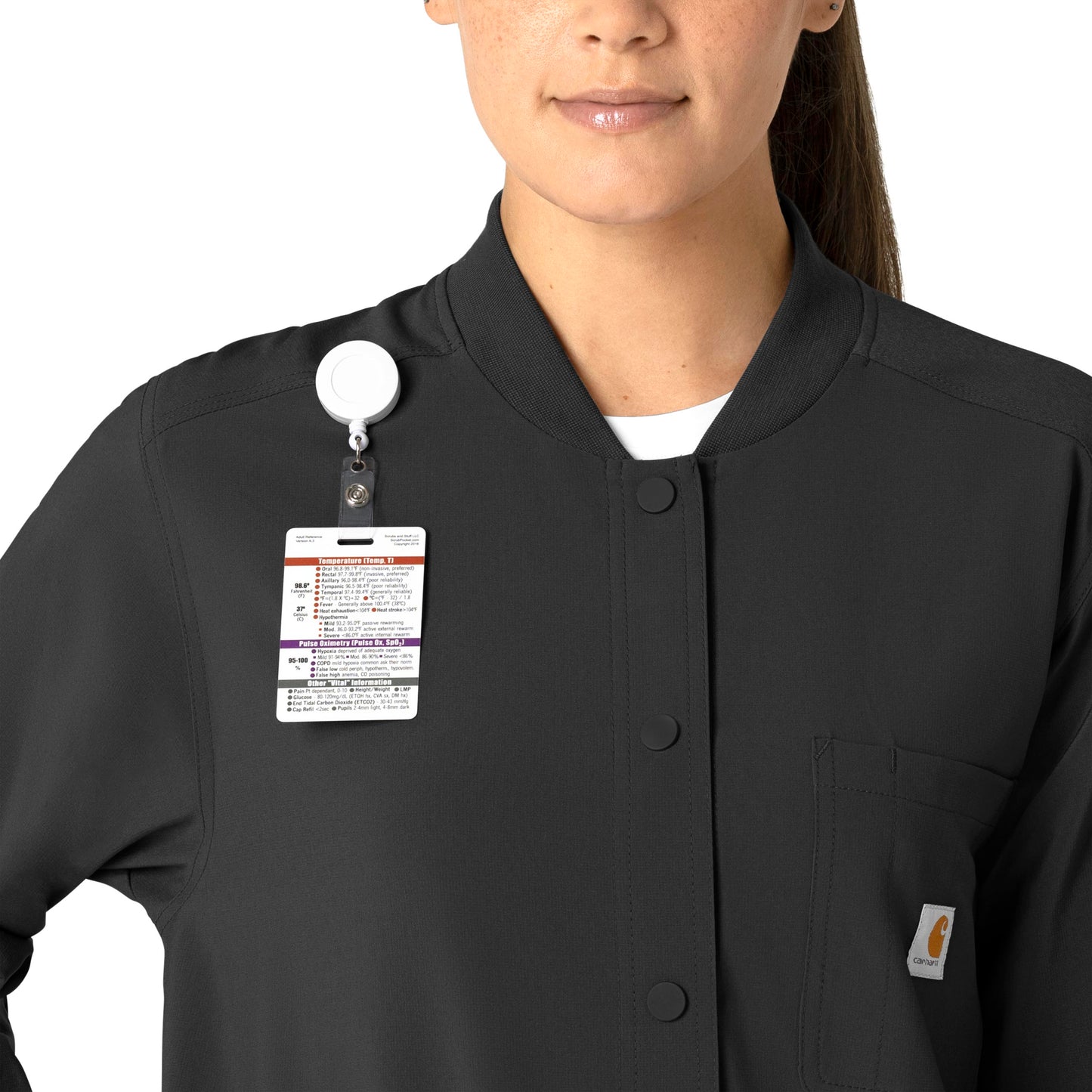 Force Cross-Flex C82210 Shirt Jacket Black Model Image Alternate | Carhartt