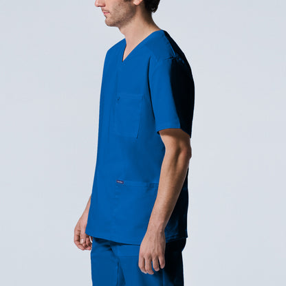 ProFlex LT109 Men's 4 Pocket V Neck Scrub Top Royal Image