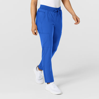 W123 5045 Flex-n-Reach Track Scrub Pants Royal Model Image Right Side | Wink