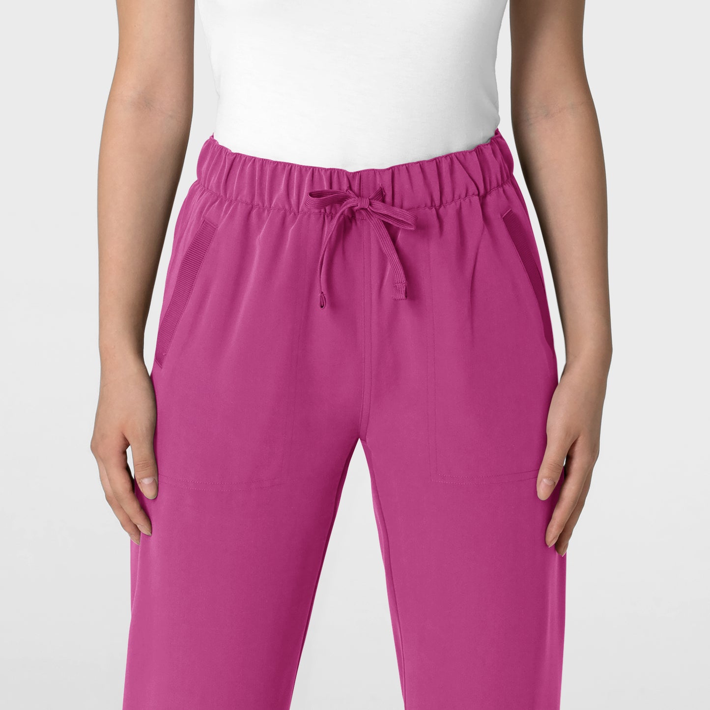 Nova 5232 Stovepipe High-Low Hem Scrub Pant Raspberry Model Image Alternate | Wink