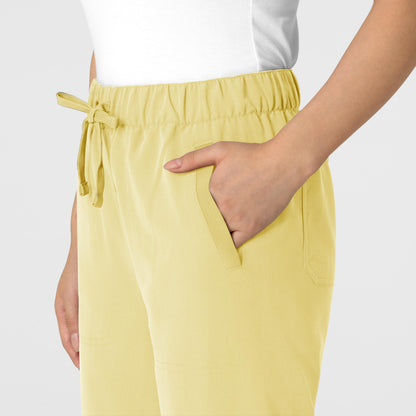 Nova 5232 Stovepipe High-Low Hem Scrub Pants Sunshine Yellow Model Image Alternate | Wink