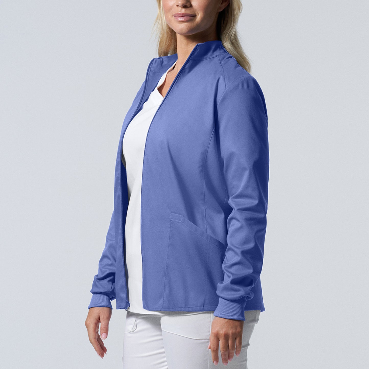 ProFlex LJ701 Women's 3 Pocket Scrub Jacket Ceil Image