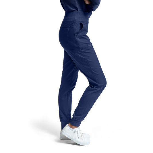 VIBE WB420 Women's Jogger Scrub Pants Navy Image