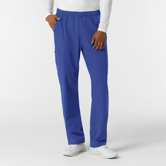 NURTUR 5380 Men's Straight Leg Cargo Scrub Pants Galaxy Blue