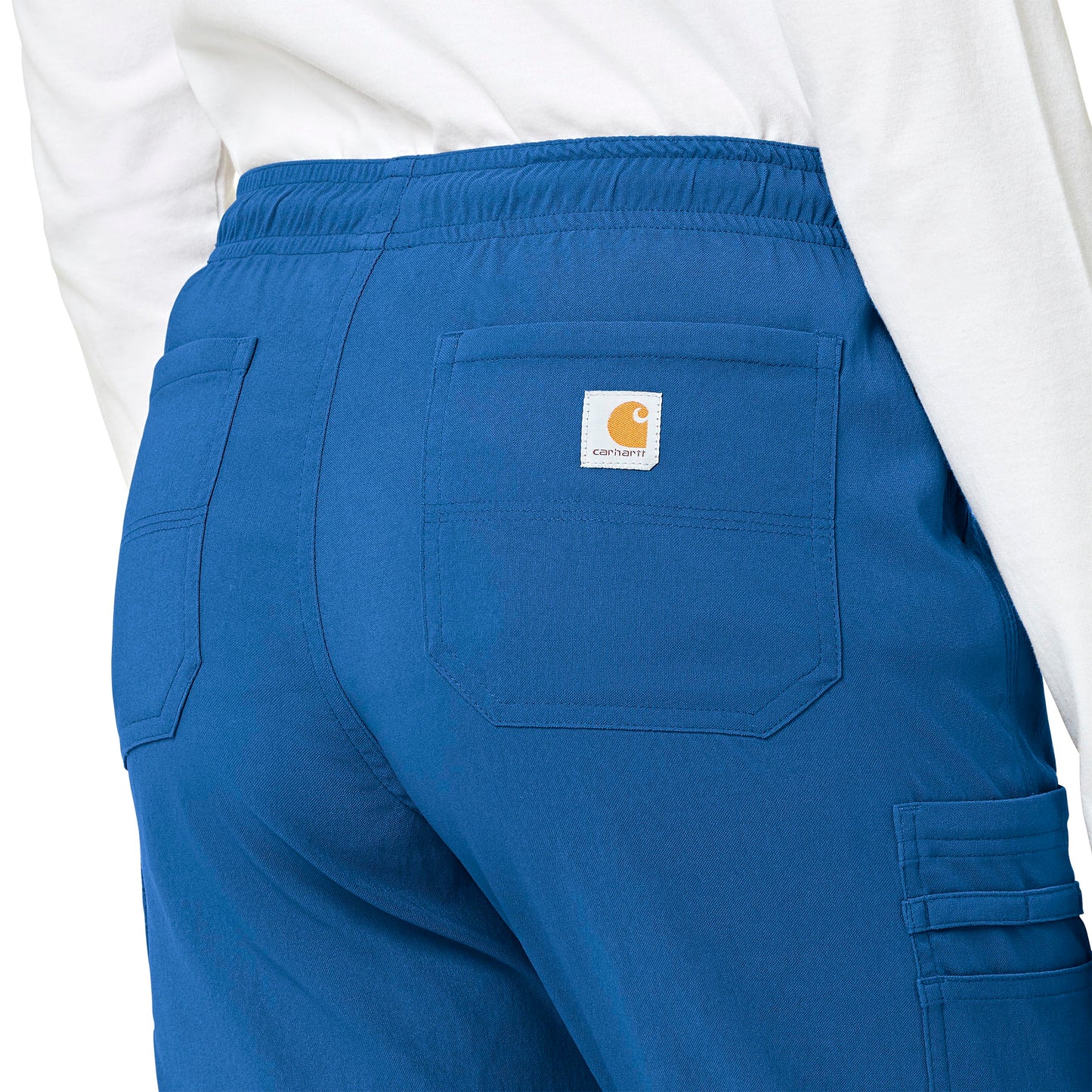 Rugged Flex Peak C52137 Cargo Jogger Scrub Pant Royal Model Image Alternate | Carhartt