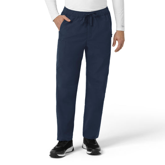 Rugged Flex C56239 Men's Ripstop Straight Leg Cargo Scrub Pants Navy