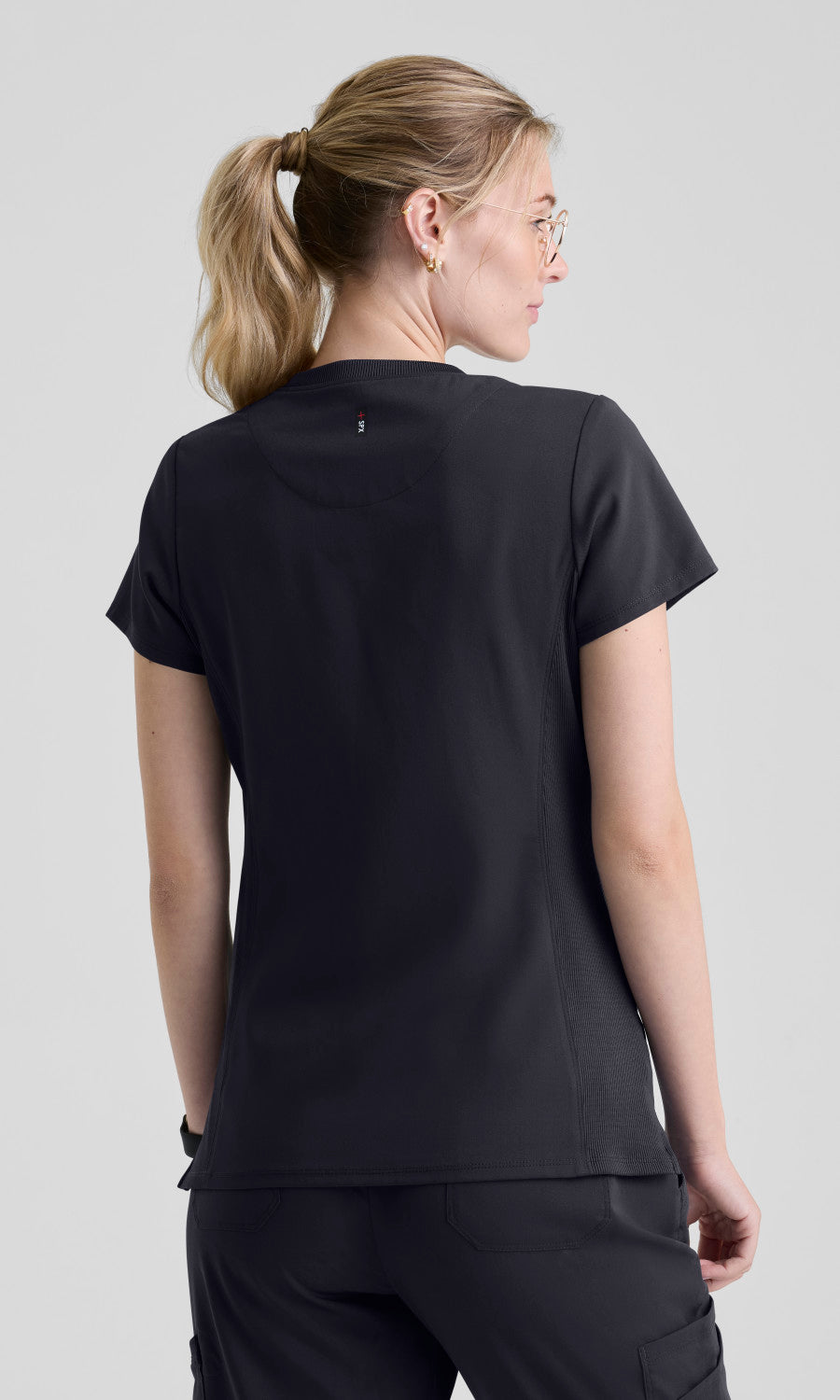Grey's Anatomy Stretch GRST354 Lisa Top Steel - back