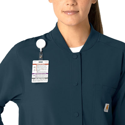 Force Cross-Flex C82210 Shirt Jacket Navy Model Image Left Side | Carhartt