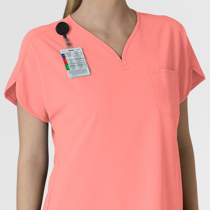 RENEW 6634 Women's Dolman Scrub Top Paradise Pink