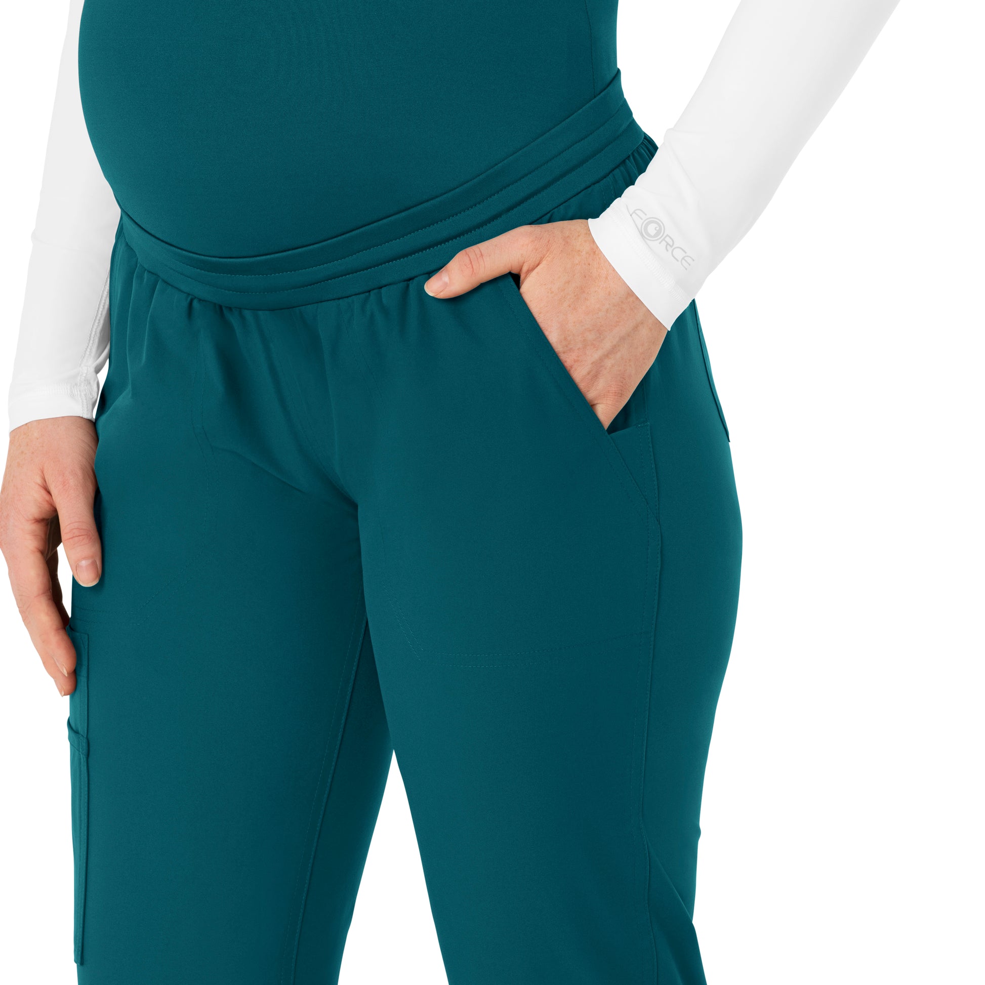 Force Essentials C54113 Maternity Jogger Scrub Pants Caribbean Model Image Alternate | Carhartt