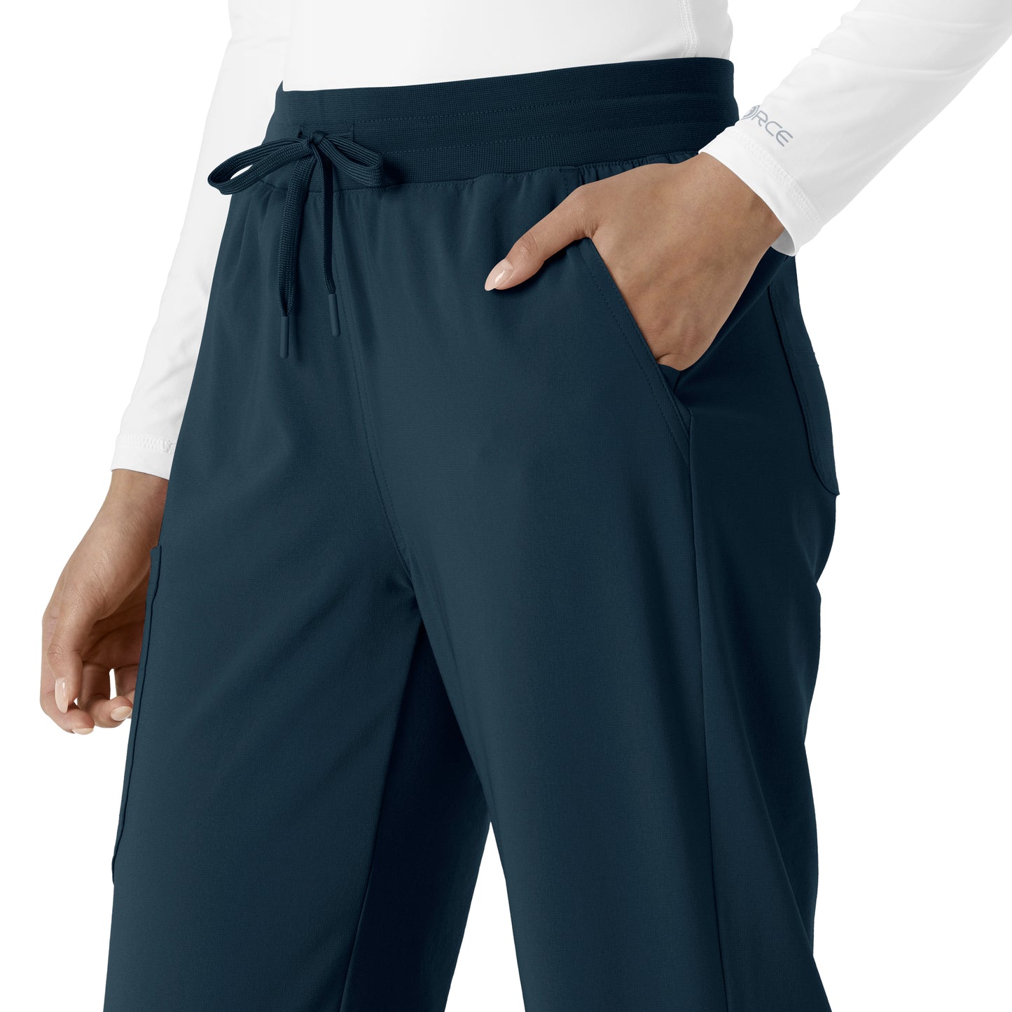 Force Cross-Flex C53310 Boot Cut Scrub Pants Navy Model Image Alternate | Carhartt