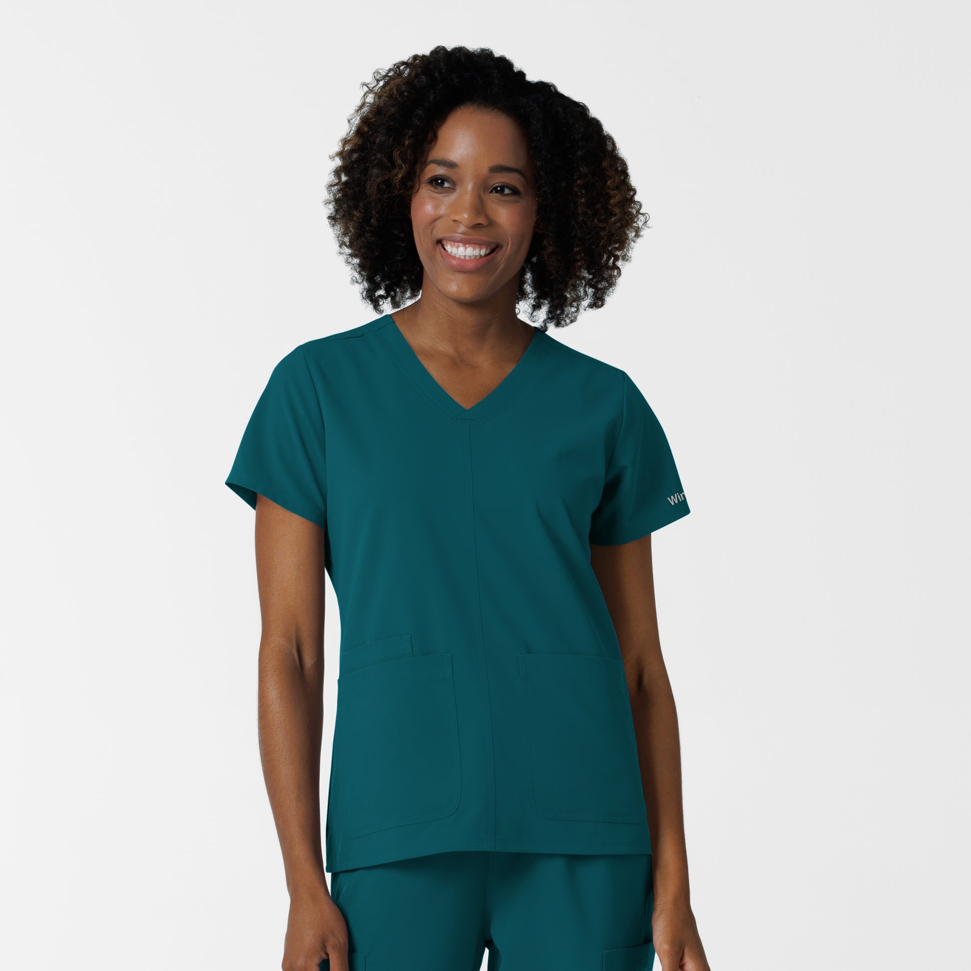 NURTUR 6180 Women's V-Neck Scrub Top Caribbean