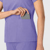 Boundless 6251 2-Pocket V-Neck Scrub Top Iris Purple Model Image Alternate | Wink