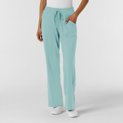 RENEW Knit 5559 Women's Wide Leg Scrub Pants Coastal Blue