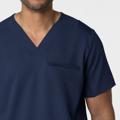 Thrive 6622 Men's Utility V-Neck Scrub Top Navy Model Image Alternate | Wink