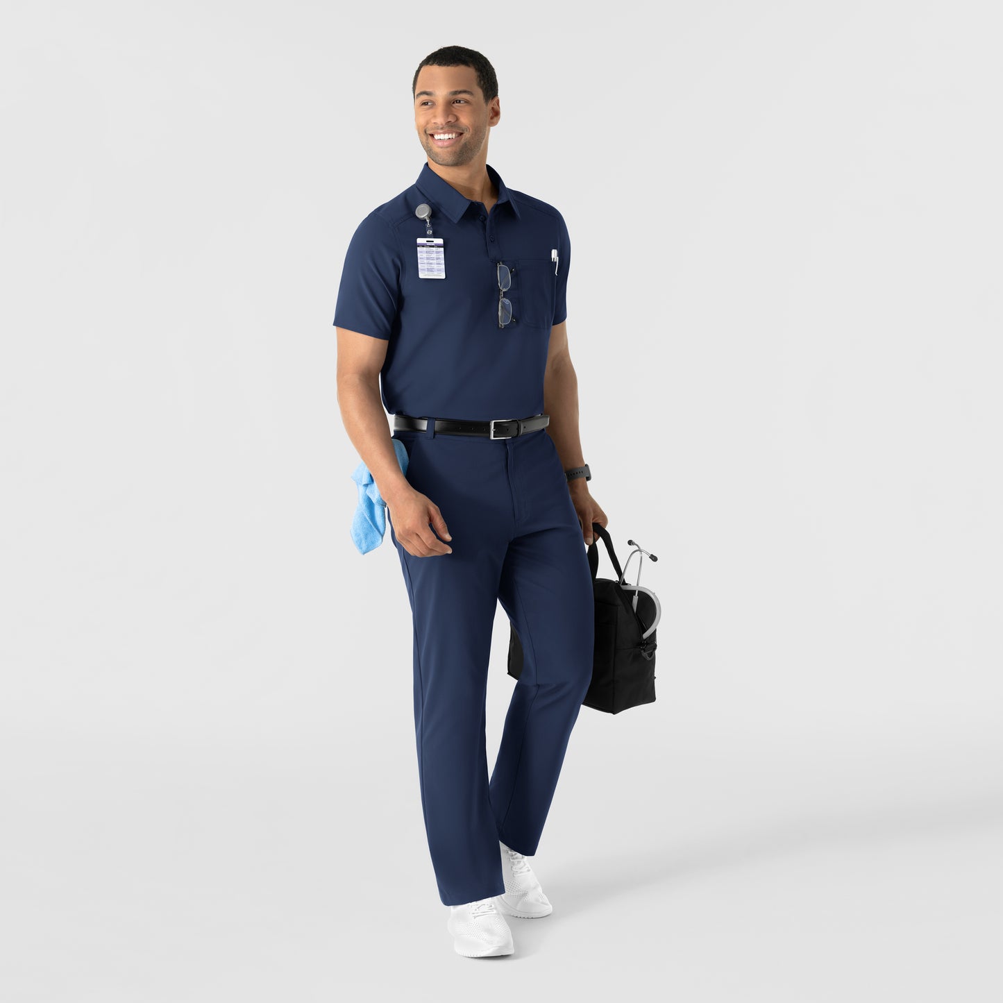 NURTUR 5580 Men’s Scrub Chino Pants Navy