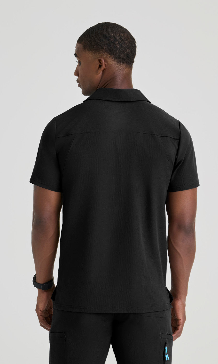 Skechers SKT305 Men's Merit Top in Black by Barco Model Image Back