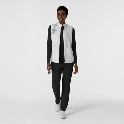 Layers 8214 Women's Everything Everywhere Scrub Vest White