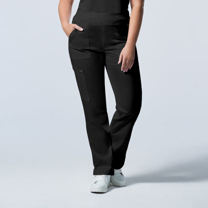 ProFlex LB405 Women's Cargo Scrub Pants Black Image