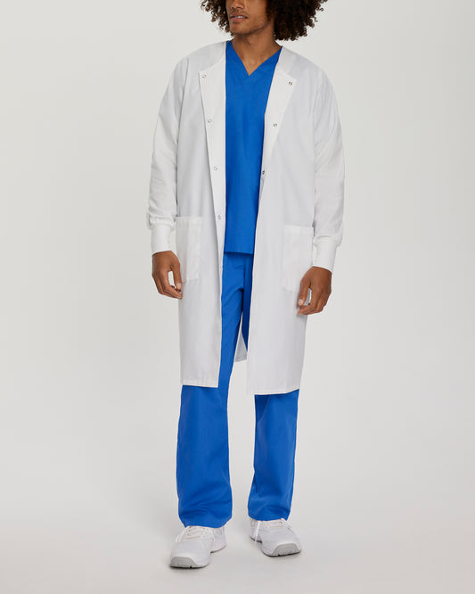 Essential Lab Coats 3178 Unisex 2 Pocket Full Length White Coat White Image