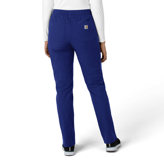 Force Essentials C51213 Women's Straight Leg Scrub Pants Galaxy Blue