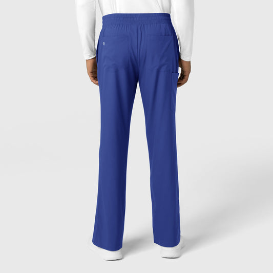 Boundless 5351 Men's Straight Leg Scrub Pants Galaxy Blue