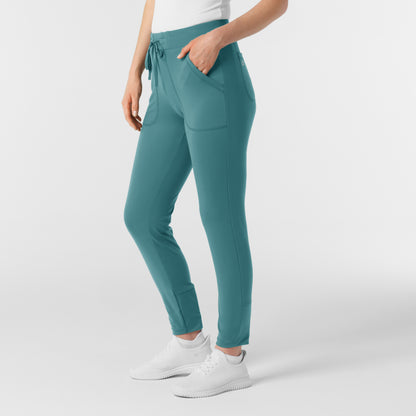 RENEW Knit 5259 Women's Track Scrub Pants Vintage Teal