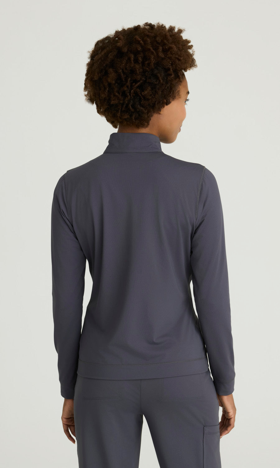 Skechers Slip-ins SKT274 Atlas Quarter Zip Knit Top Pewter