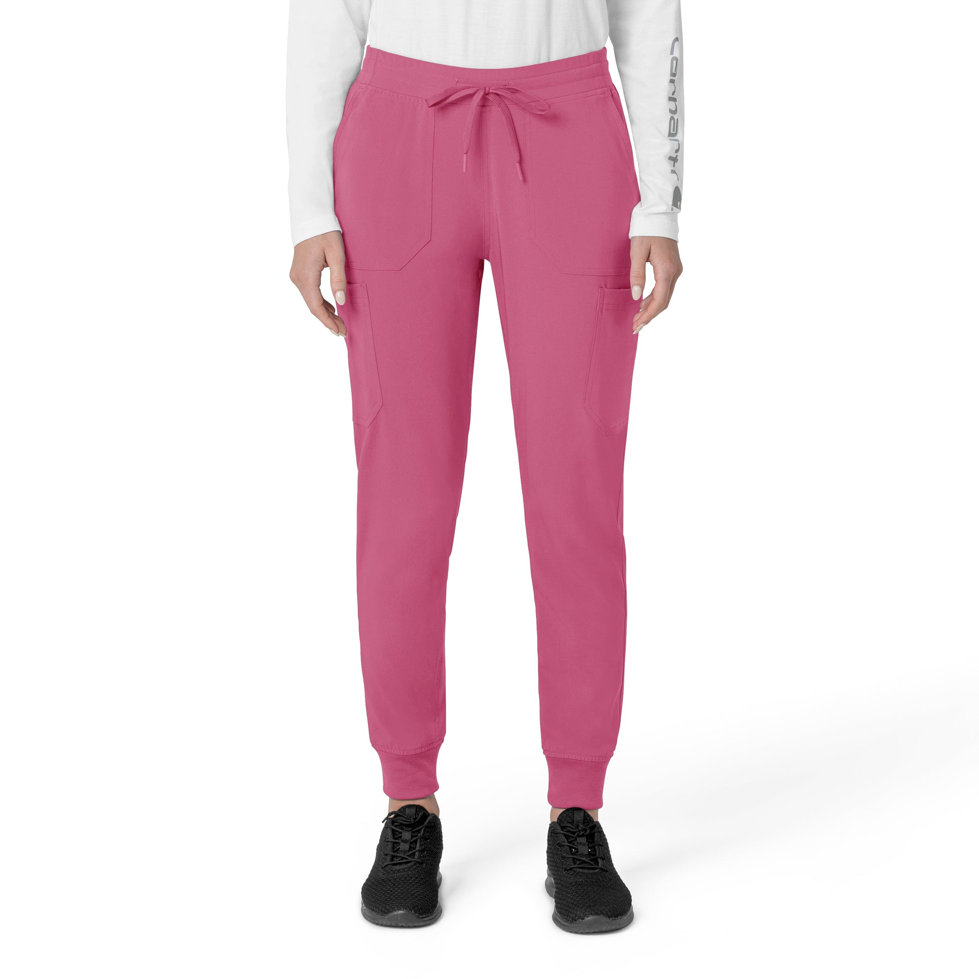 Force Cross-Flex C53110 Women's Cargo Jogger Scrub Pants Electric Fuschia