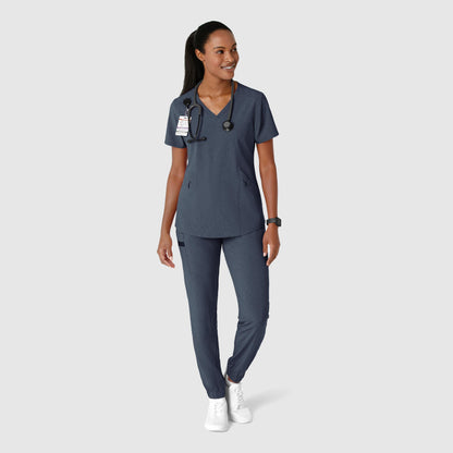 RENEW 5234 Jogger Scrub Pants Navy Heather Model Image Alternate | Wink