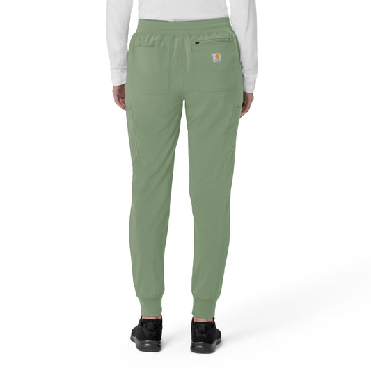 Force Cross-Flex C53110 Women's Cargo Jogger Scrub Pants Green Slate